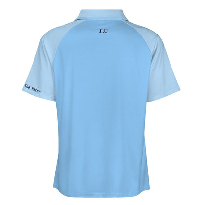 Zip Polo Shirts for Men Relaxed Fit - Don't Think of The Water