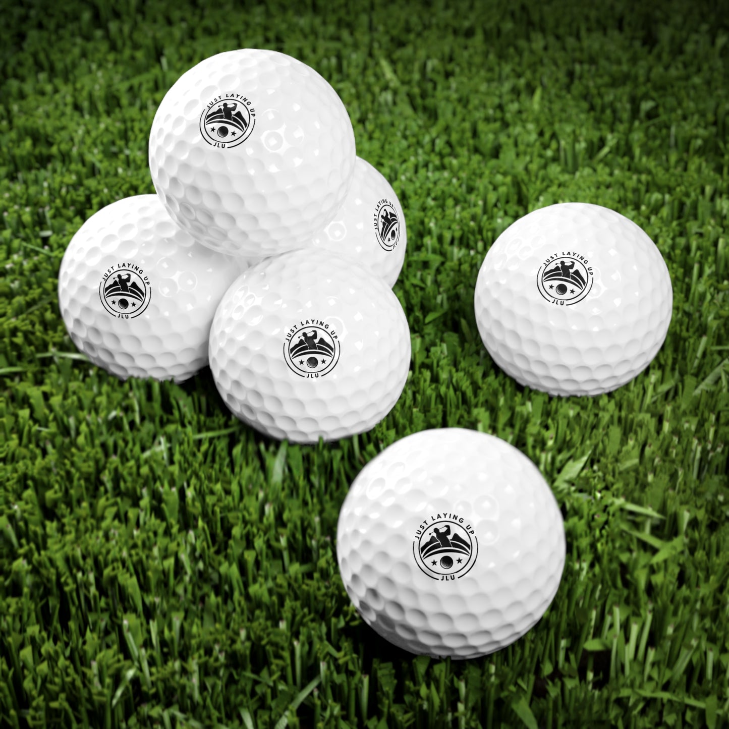 Just Laying Up Golf Balls - 6 Pack for Enthusiasts