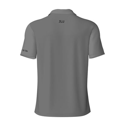 Storm Grey - Men's Short Sleeve Casual Polo Shirt