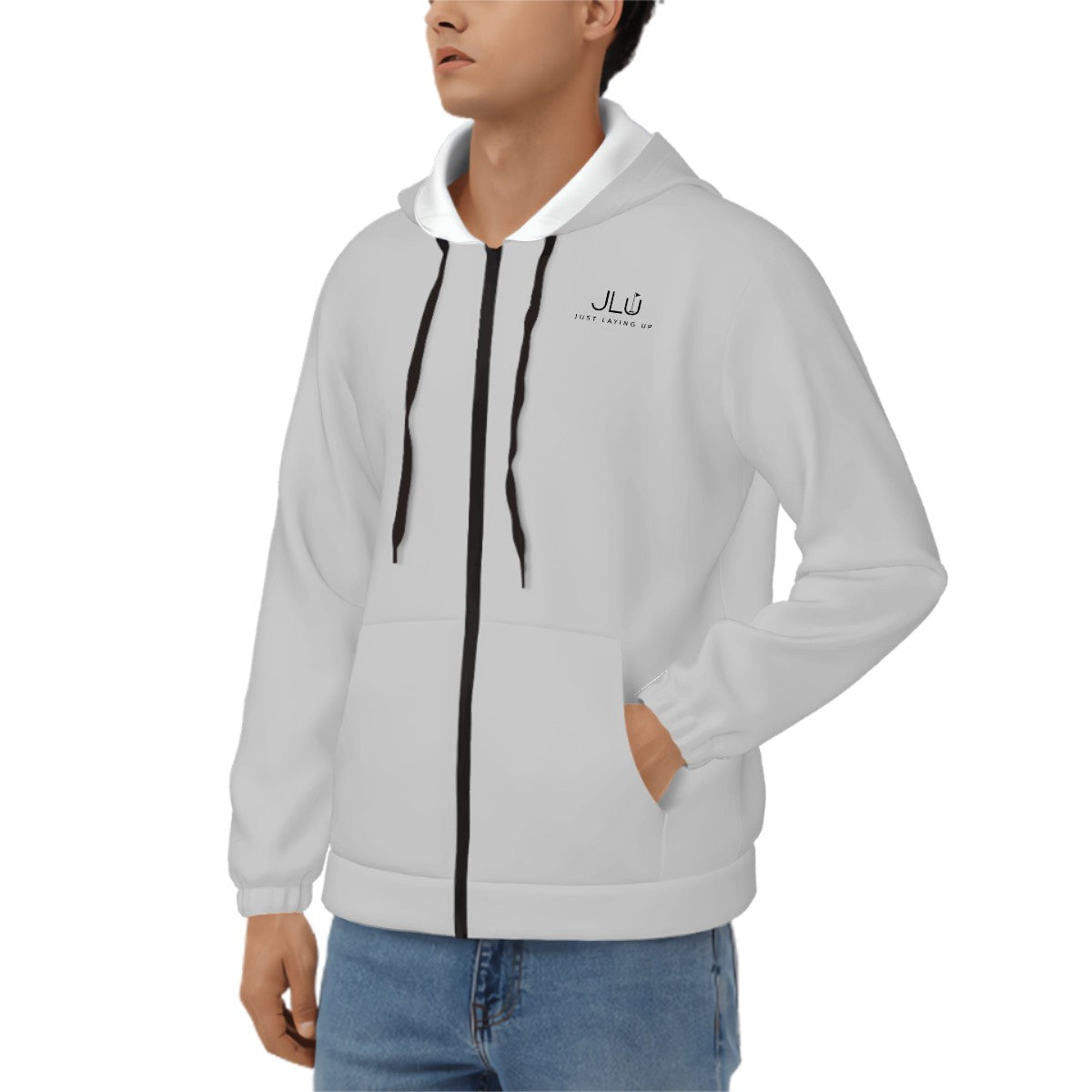JLU Links Grey ZipUp Hoodie