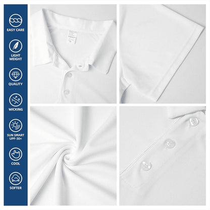 Fairway Mist - Men's Short Sleeve Casual Polo Shirt