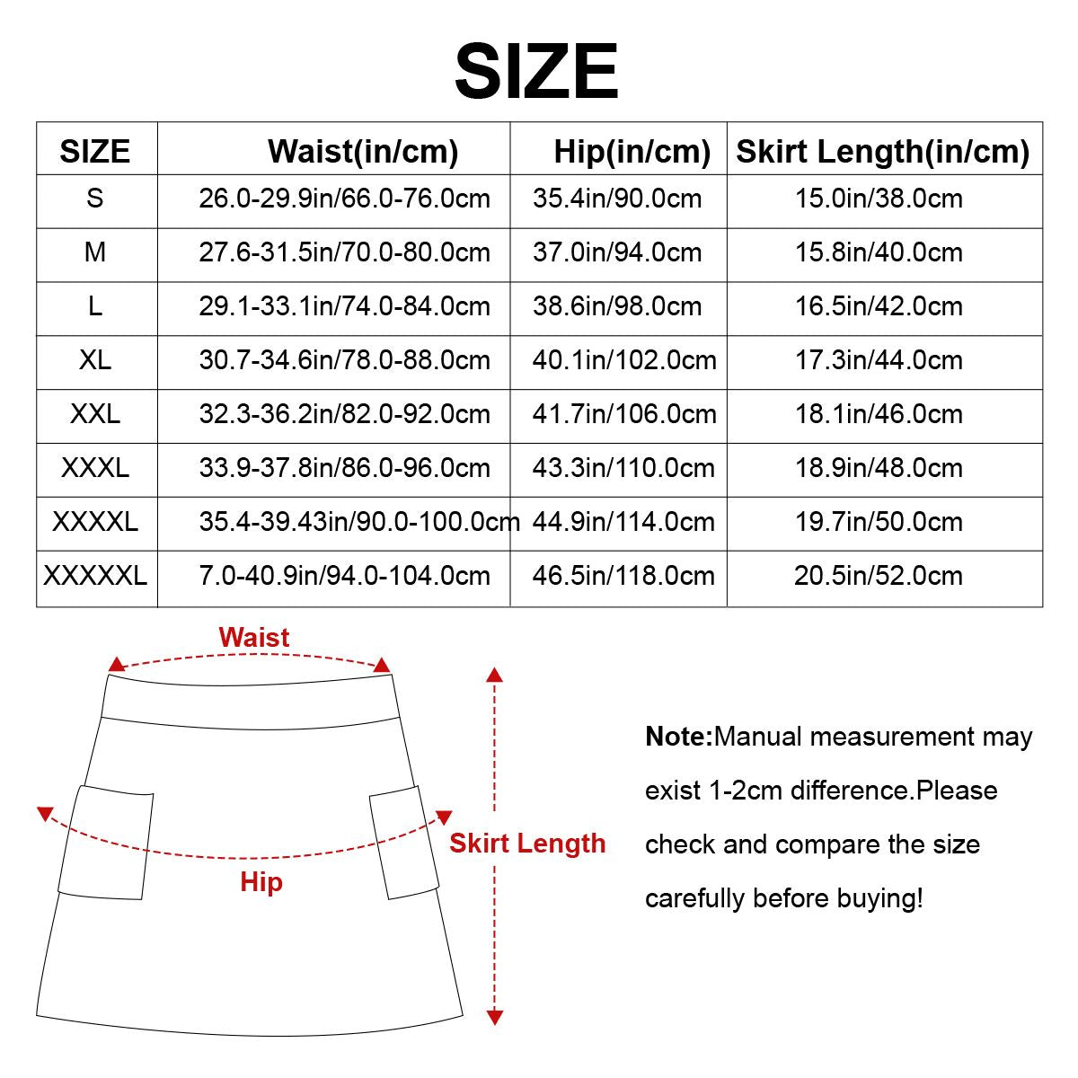 Women's Skirt with Pockets NEW JLU