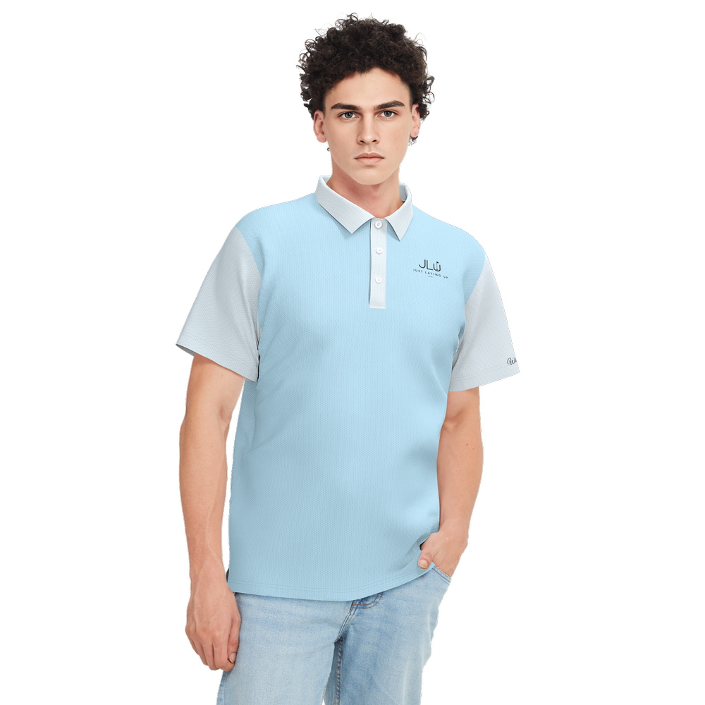Men's Performance Mesh Sports Polo Shirt-Lightweight 155g