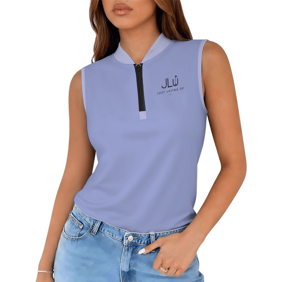 Lavender Links - Women's Sleeveless Golf Shirt