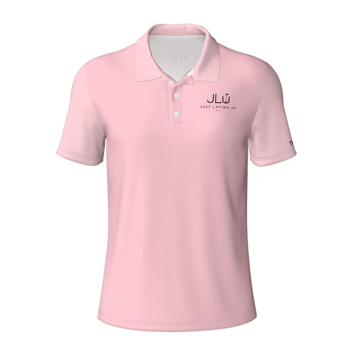 Dusty Rose - Men's Short Sleeve Casual Polo Shirt