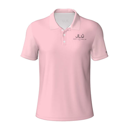 Dusty Rose - Men's Short Sleeve Casual Polo Shirt