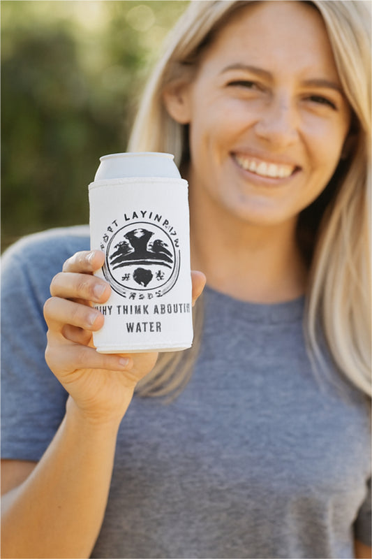 Don't Think Of The Water Stubby Cooler - 'Just Laying Up' Insulated Drink Holder